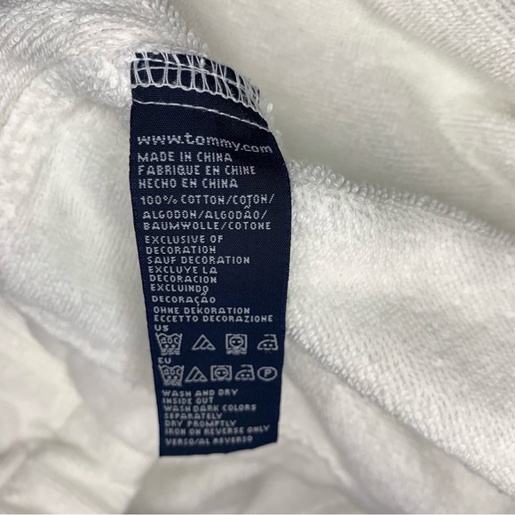 Tommy Hilfiger White Terrycloth Long Bath Robe Housecoat Oversized Belted Unisex - Picture 4 of 7